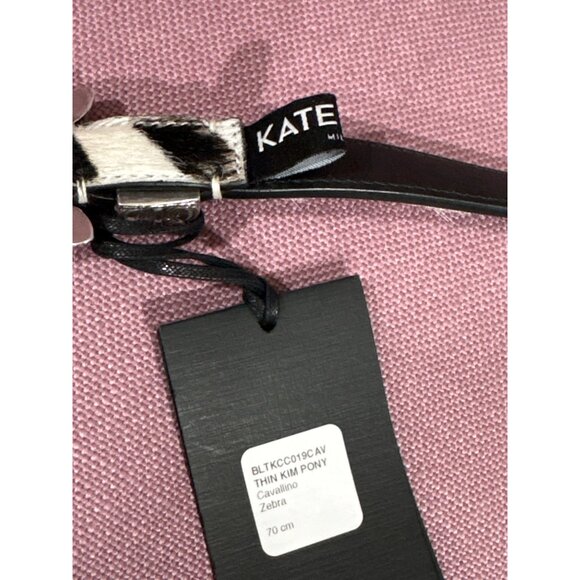 Kate Cate Thin Kim Pony Belt in 70 New with Box Womens Leather fur - Picture 5 of 8